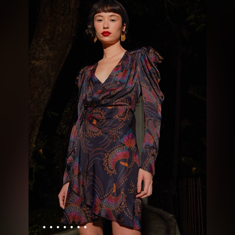 FARM Rio toucans mini dress